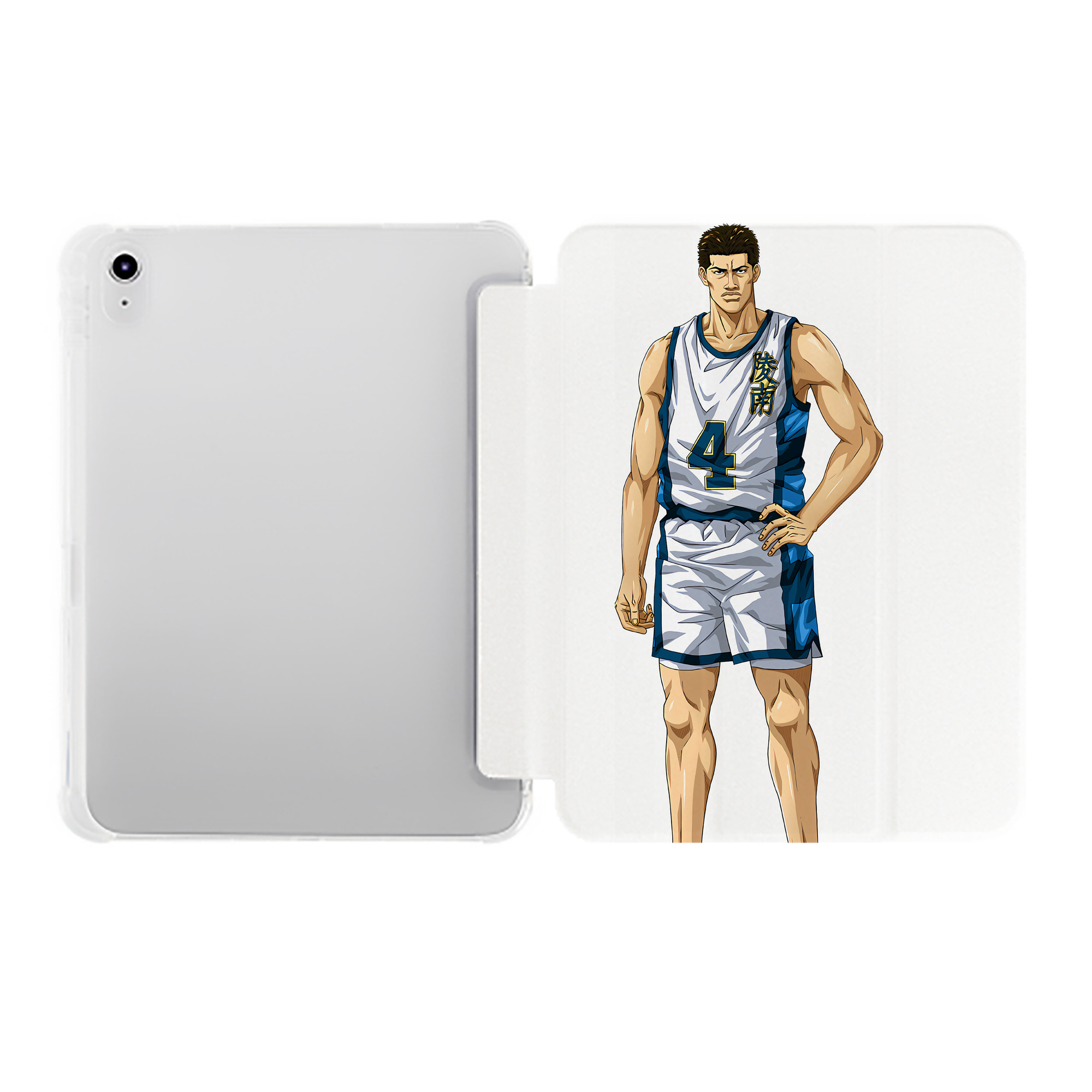 （画像用） SLAM DUNK／スラムダンク IPad ケース ペン収納付き 三つ折りスタンド PUレザー×シリコン 対応機種9.5/10.5/10.9インチ
